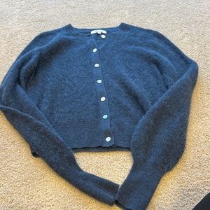 Madewell Navy Blue Button-Up Cardigan